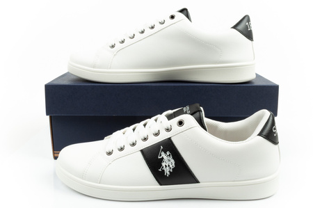U.S. Polo Assn. Herren-Sneaker, modisch, weiß, bequem