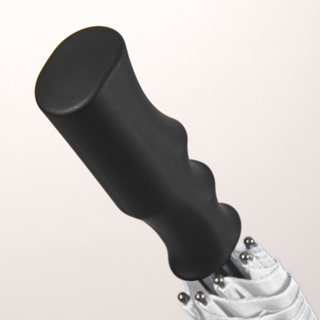 Perletti XXL 132 cm Schwarzer, winddichter Golfschirm (manuell)