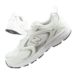 New Balance Herren-Sportschuhe, strapazierfähig, modisch, Weiß und Silber