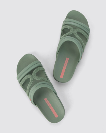 Ipanema Walk Slide Damen Flip-Flops modisch bequem grün für den Strand