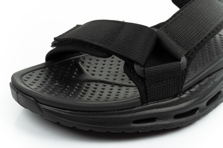 Lee Cooper Herren-Sandalen mit Klettverschluss für den Sommer, leicht, schwarz