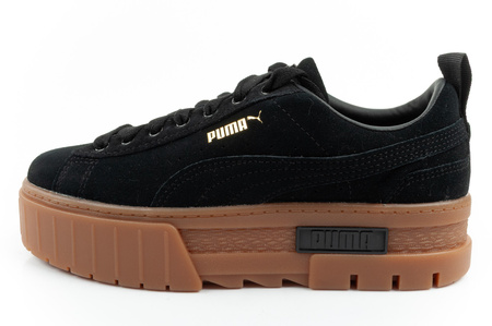 Puma Mayze Damen Sportschuhe Plateau Sneaker Schwarz Modisches Leder