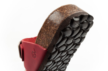 Bio Bio Damen-Flip-Flops, vorgeformte Innensohle, Naturleder