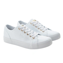 Lee Cooper Damen-Sneaker – Stylische weiße Sneaker aus Textil