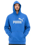Puma Herren-Kapuzenpullover aus blauer Baumwolle mit Kängurutasche Puma Kapuzenpullover.