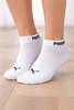 Puma Unisex 3er-Pack Baumwoll-Knöchelsocken, Weiß