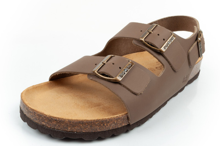 BIO BIO Herren-Sandalen mit anatomisch geformtem Fußbett aus Echtleder
