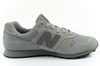 New Balance 373 Herren-Sneaker, modisches graues Leder und Wildleder