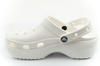 Crocs Klassische Plateau-Clog-Sandalen für Damen und Herren, Weiß, Unisex, modisch