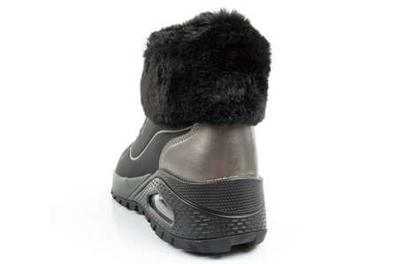 Skechers Kickoff Damen-Sneaker aus schwarzem Leder