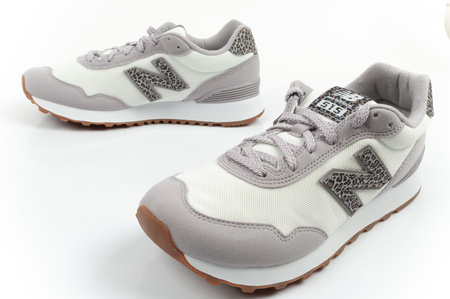 New Balance 515 Damen-Sneaker, modisch, atmungsaktiv, Grau-Leopard