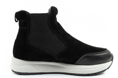 Scholl Beverly Bootie Damenstiefeletten aus schwarzem Leder