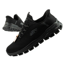 Skechers Herren-Sneaker Glide-Step, bequeme und leichte schwarze Slipper