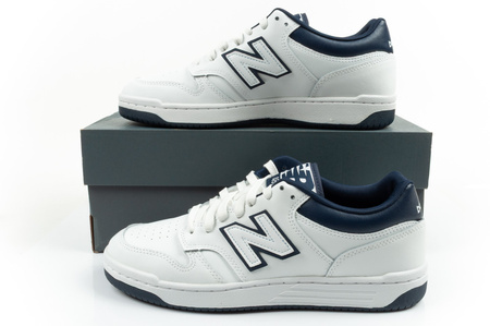New Balance 480 Herren-Sneaker, Weiß, Marineblau, Modisches Leder