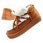 D. Franklin Damen Winterstiefel, modisches Fellfutter, Braun, High-Top
