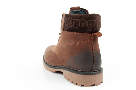 Wrangler Arch Herren Chelsea Boots, elegante Lederstiefelette, Dunkelbraun