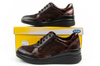Scholl Emma Laces Damen-Leder-Sportschuhe, braunes Plateau