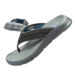 Skechers Sargo Herren-Flip-Flops [204383 CHAR], grau.