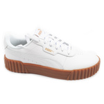 Puma Damen Carina 3.0 Leder-Sneaker in Weiß, modisch