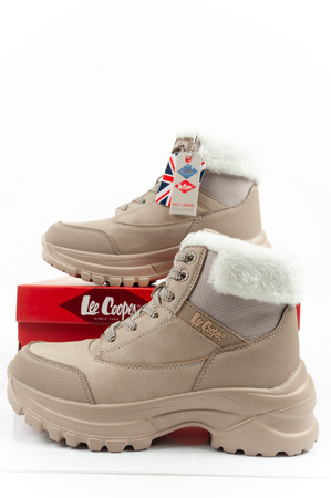 Lee Cooper Damen Winter-Wanderschuhe, isoliert, Beige