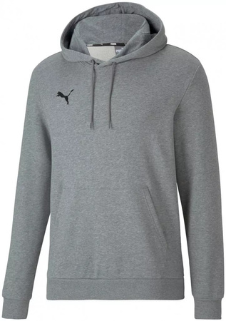 Puma Herren-Kapuzenpullover aus grauer Baumwolle mit Kängurutasche Puma Kapuzenpullover.