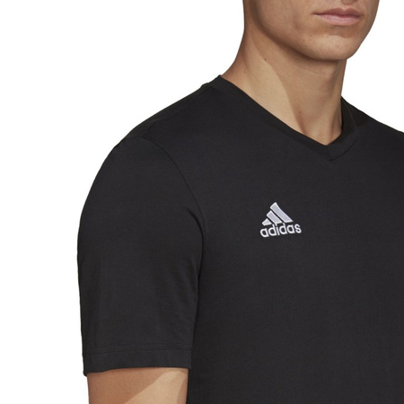 Herren T-Shirt Adidas Entrada 22 [HC0448] Sport T-Shirt, Baumwolle, schwarz.