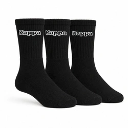 Kappa schwarz lange Socken [34113IW 901] 3er-Pack
