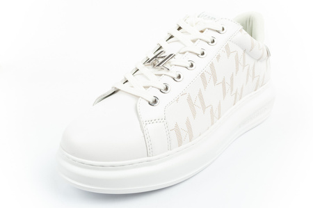 Karl Lagerfeld Kapri Herrenschuhe Sneakers Naturleder weiß [KL52563 01W]