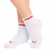 Puma Damen 3er-Pack Baumwoll-Knöchelsocken Pink/Rot/Weiß