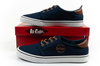 Lee Cooper Herren-Sneaker, modisch, bequem, Marineblau