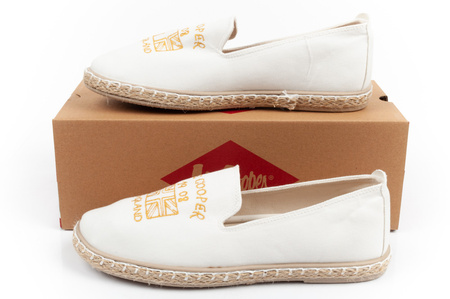 Lee Cooper Damen-Espadrille-Schuhe [LCW-24-47-2701L], weiß.