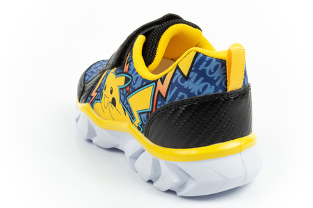 Leomil Kinder-Sportschuhe, leichte Pokémon-Sneaker mit Klettverschluss und LED-Beleuchtung, Schwarz und Gelb