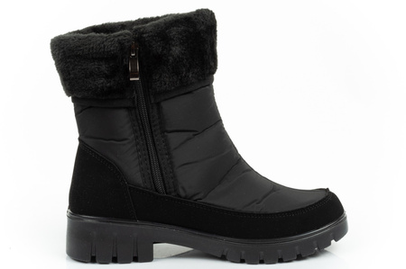 Progres Damen-Winterschuhe [PROGJ-21-13] isoliert, schwarz.