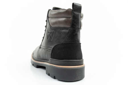 Wrangler Nevada Herren Chelsea Boots, Eleganter, modischer Schnürstiefel, Schwarz