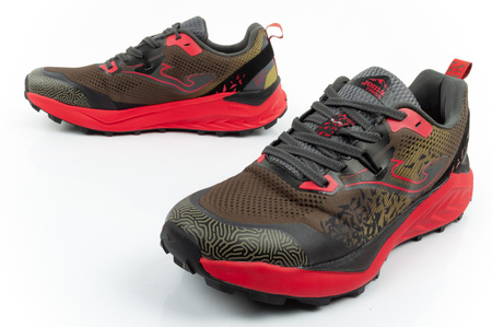 Joma Herren-Trailrunningschuhe Tundra mit Dämpfung, Khaki-Rot