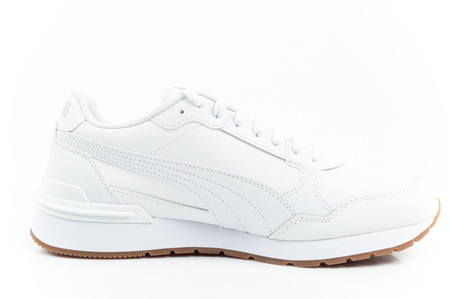 Puma ST Runner v4 Herren-Sneaker aus weißem Leder
