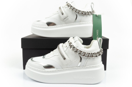 Karl Lagerfeld Anakapri Schuhe Sneakers Damen Sport Leder weiß [KL63543 01S]