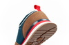 Lee Cooper Herren-Sneaker, modisch, bequem, strapazierfähig, Marineblau, Braun