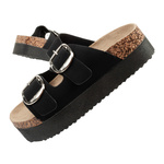 Lee Cooper Damen Slipper Slipper schwarz bequem leicht [LCW-25-35-3493L]