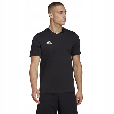 Herren T-Shirt Adidas Entrada 22 [HC0448] Sport T-Shirt, Baumwolle, schwarz.