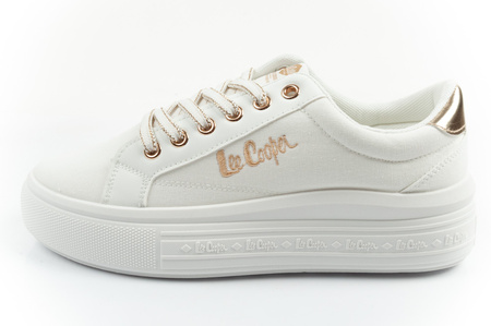 Lee Cooper Damen-Sneaker, modisches Weiß, bequem
