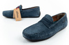 Wrangler Herrenschuhe, Maifield Wildleder-Loafer, Naturleder, Marineblau