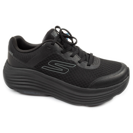 Skechers Damen-Laufschuhe mit Max Cushioning, Leichtes Schwarz