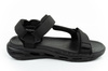 Lee Cooper Herren-Sandalen mit Klettverschluss für den Sommer, leicht, schwarz