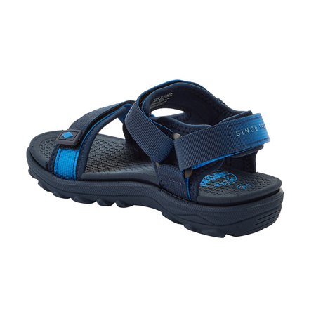 Lee Cooper Jungen-Sandalen mit Klettverschluss für den Sommer und den Strand, Blau