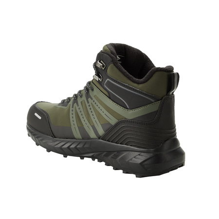 Lee Cooper Herren-Winter-Trekkingstiefel – gefüttert, wasserdicht, grün