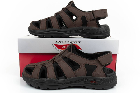 Skechers Arch Fit Herrensandalen [204348/CHOC], braun.