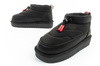 D.Franklin Damen Winterstiefel, modische, isolierte schwarze Stiefeletten