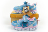 Leomil Kinder-Sportschuhe Stitch Leichte Sneaker mit Klettverschluss und LED-Beleuchtung, Blau