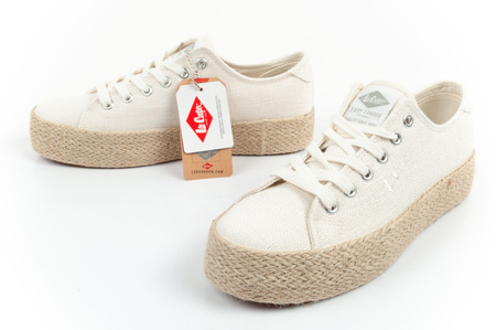 Lee Cooper Damen Espadrille Sneaker [LCW-25-02-3284L] Plateau, beige.
